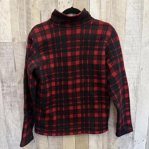 *The North Face Gordon Lyons 1/4 Zip Plaid Fleece Pullover Size S Causal Fall - Picture 5 of 7